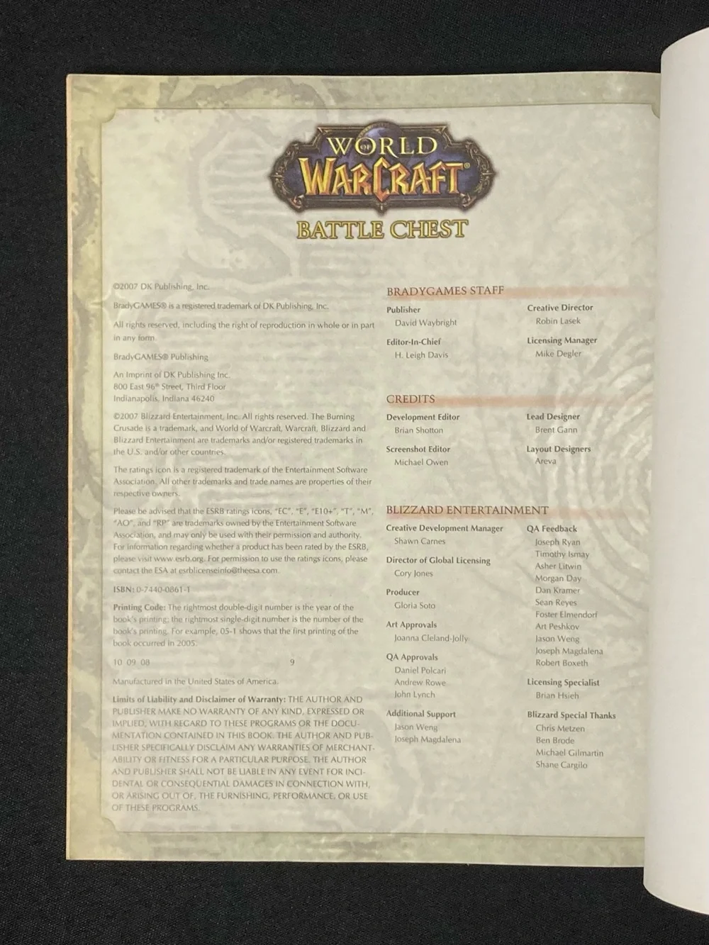 World of Warcraft Battle Chest Game Guide Paperback